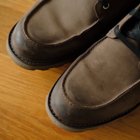 Sorel Waterproof Moc Toe Leather Chukka Boots Brown Lug Sole Mens 13 Outdoors - Picture 5 of 9